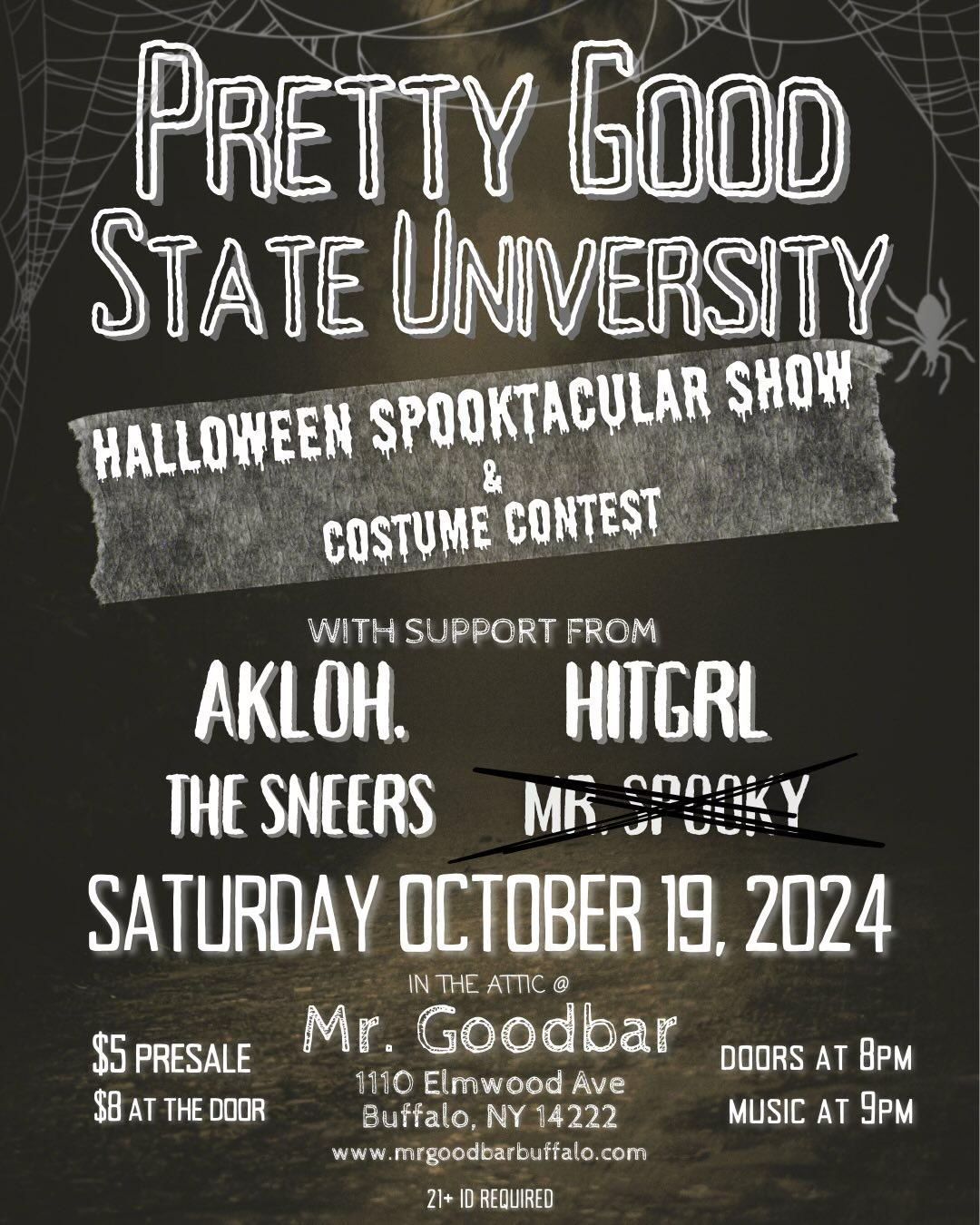 PGSU's Halloween Spooktacular @ The Attic at Mr. Goodbar