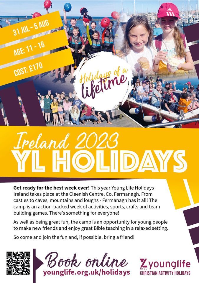 YL Holidays Ireland 2023 Cleenish Centre Armagh NI July 31 To yl-holidays-ireland-2023-cleenish-centre-armagh-ni-july-31-to