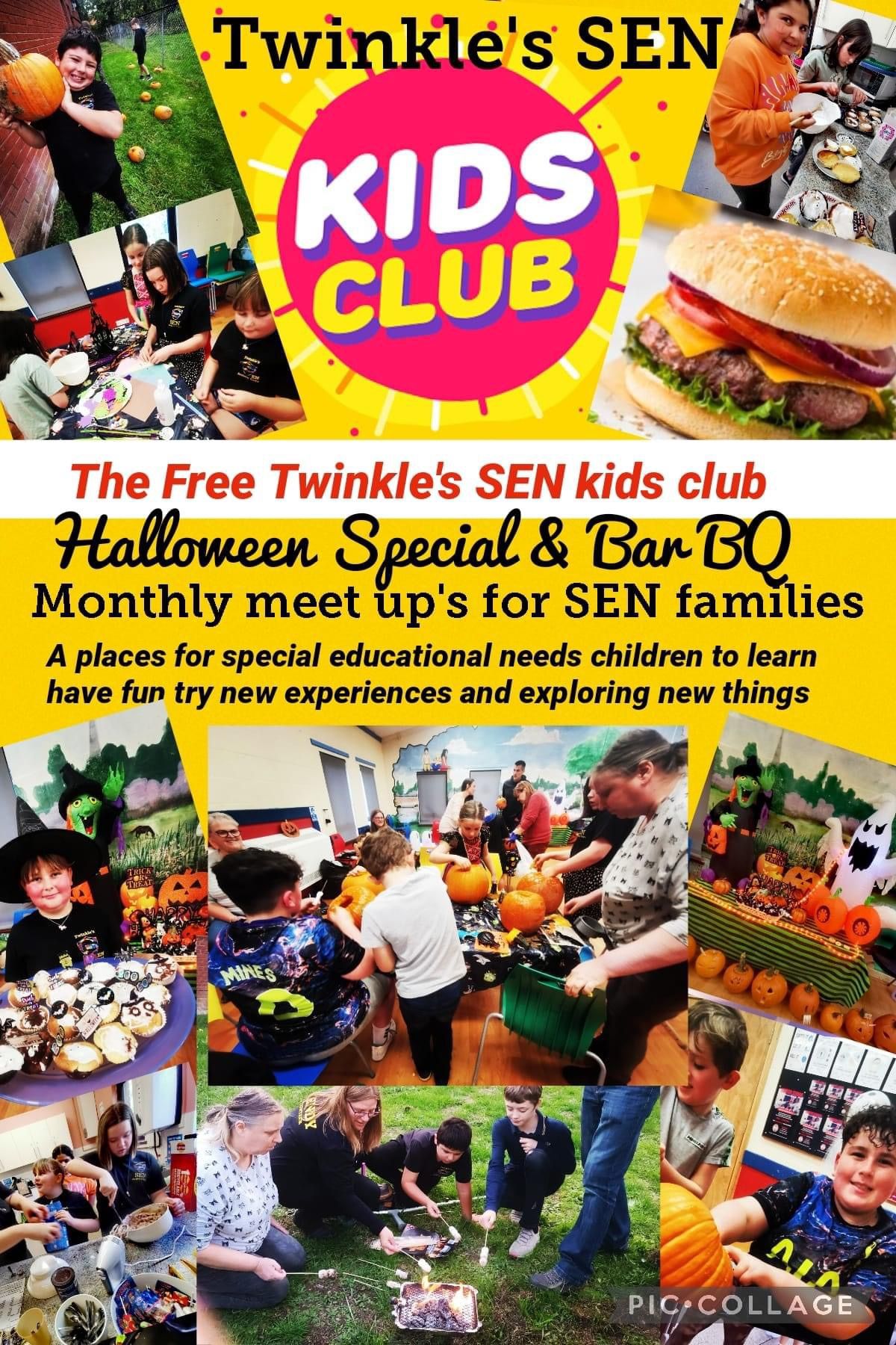 Twinkles SEN Saturday kids club Halloween Bar BQ