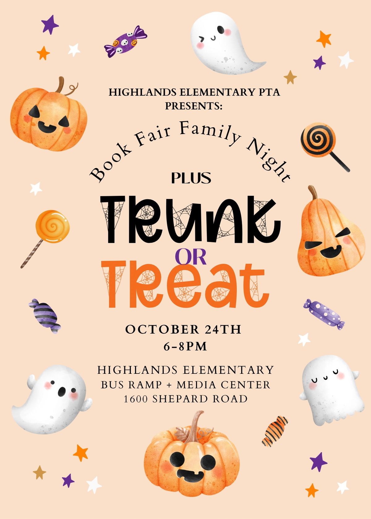 Highlands Elementary Trunk or Treat and Book Fair