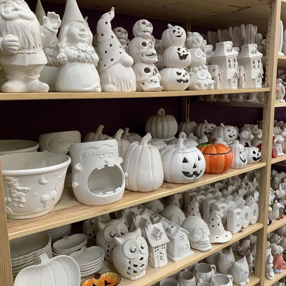 Halloween Paint Day Painted Color Ceramics and Paint Your Own Pottery