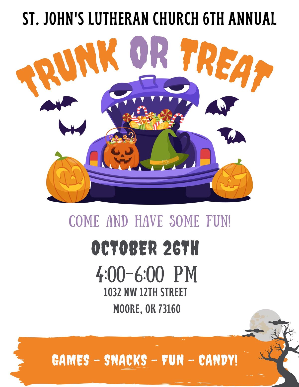 St. John\u2019s Lutheran Church Trunk or Treat 