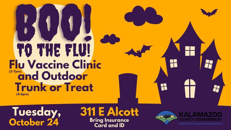 Boo! to the Flu Flu Vaccine Clinic and Outdoor TrunkorTreat