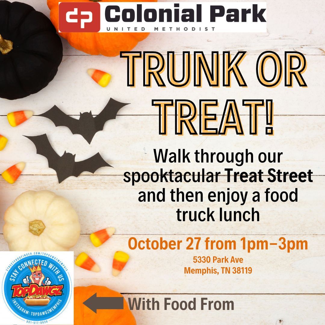 Trunk or Treat at Colonial Park UMC 5330 Park Ave, Memphis, TN