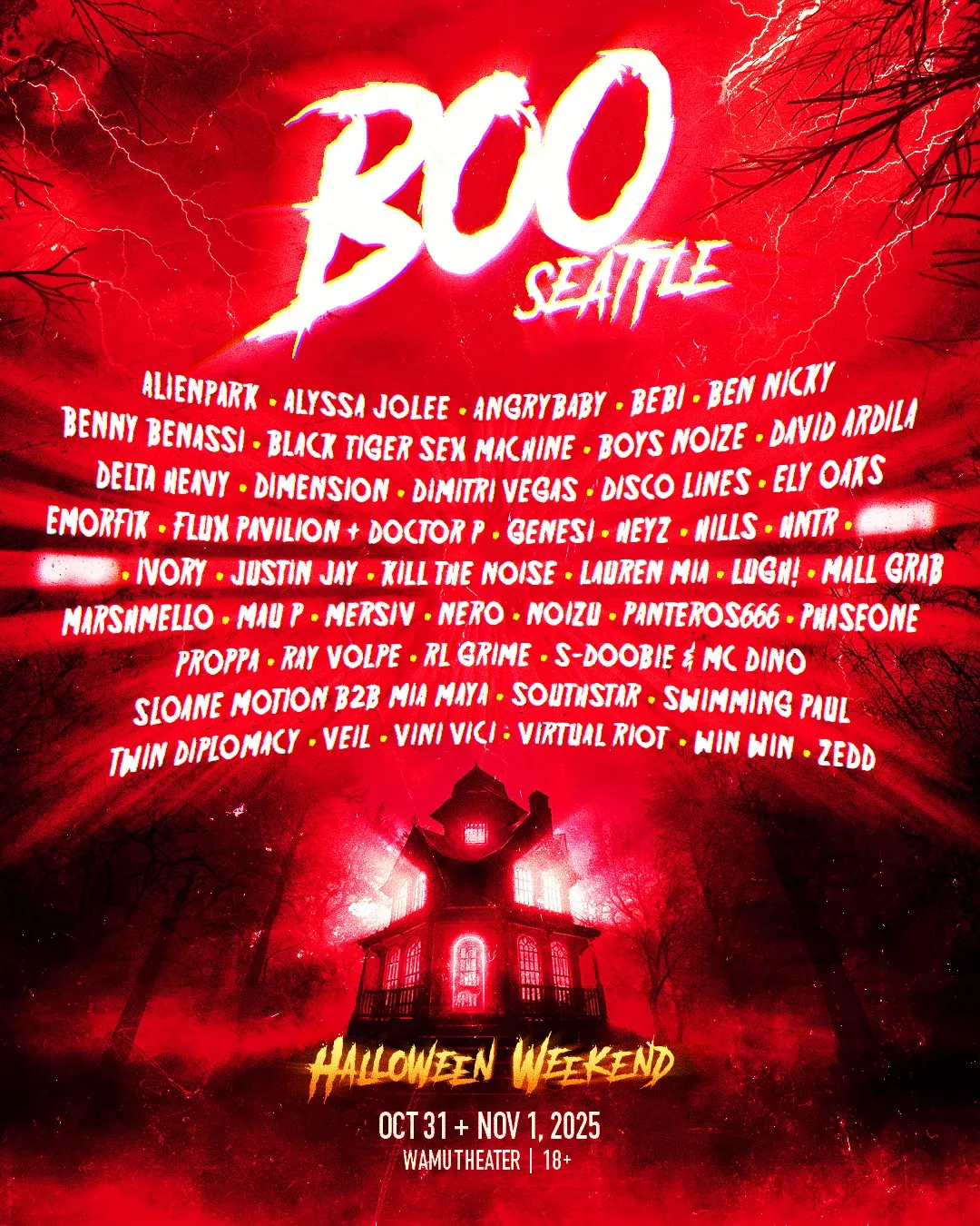 2025 Boo Seattle - 2 Day Pass at WaMu Theater - Seattle
