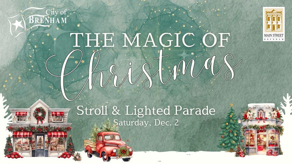 2023 Christmas Stroll and Lighted Parade Downtown Brenham December