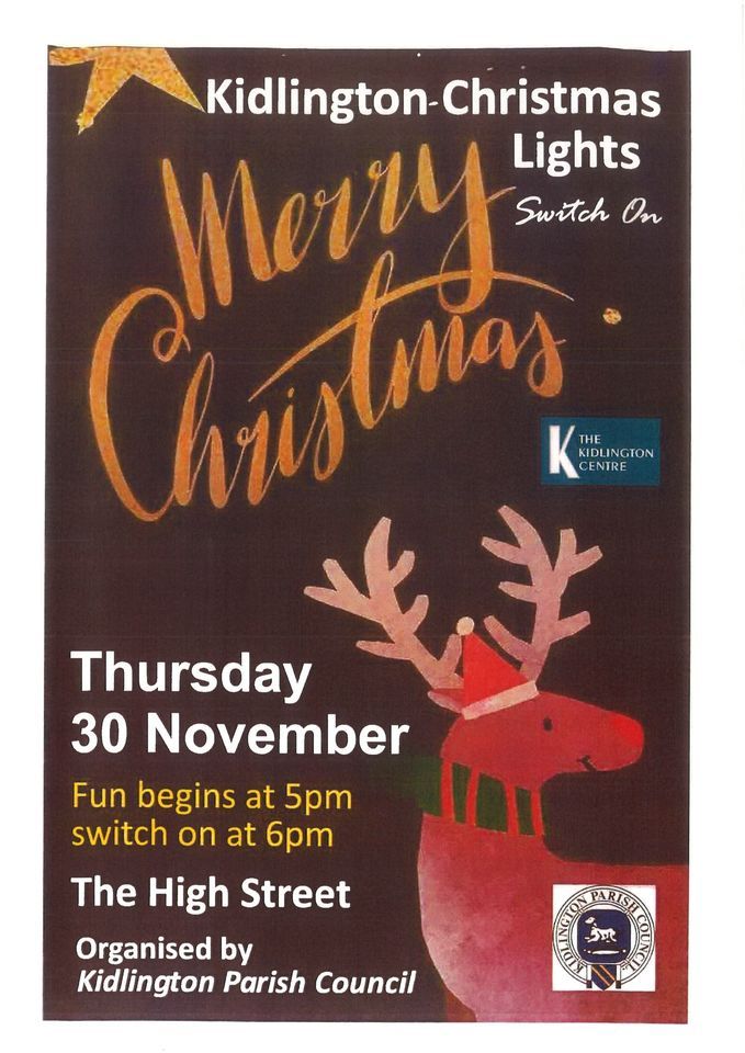 Christmas Lights Switch On 2023 High Street, Kidlington, OX5 2