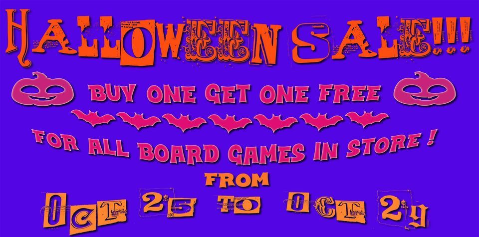 Halloween Bogo Board Game Sale Battlegrounds Gaming Westport Ct