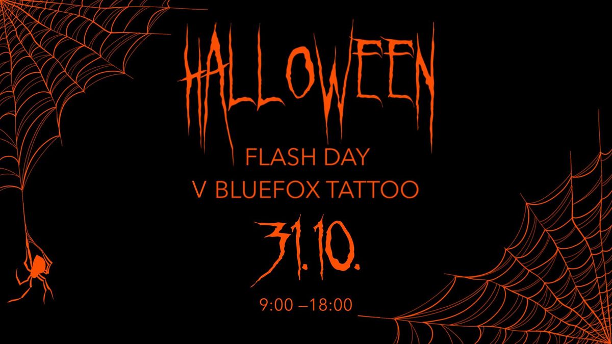 HALLOWEEN FLASH DAY v Bluefox Tattoo studiu