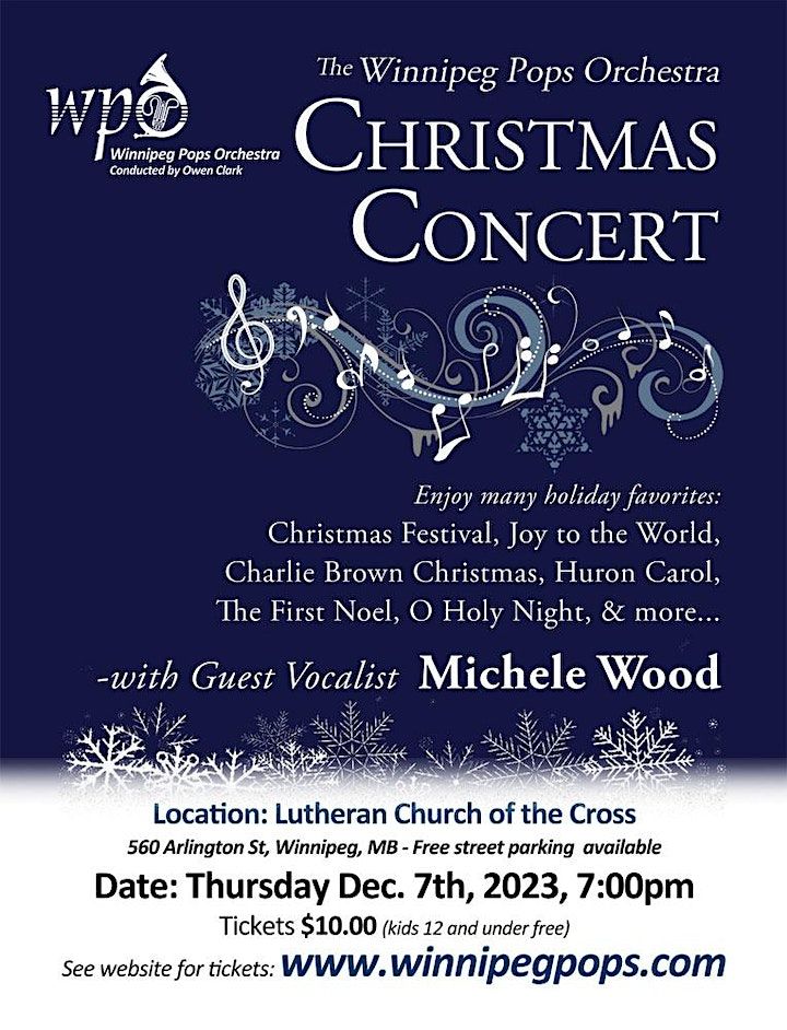 Winnipeg Pops Orchestra Christmas Concert 2023 Lutheran Church of the