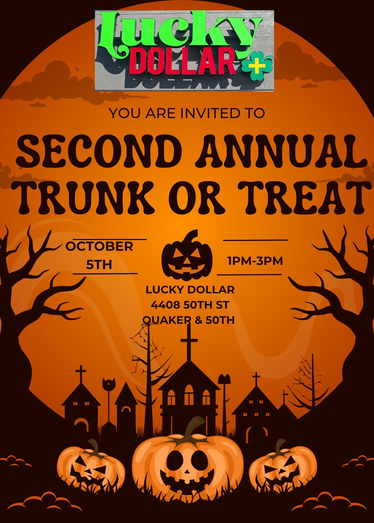 2nd Annual TRUNK or TREAT at Lucky Dollar