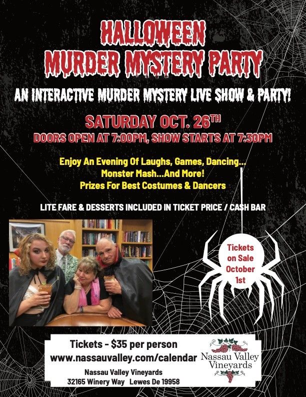 Halloween Murder Mystery Party! An Interactive Murder Mystery Live Show & Party!