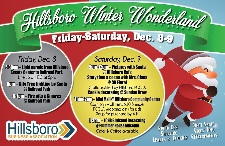 HBA Winter Wonderland Hillsboro Downtown Main Street December 8, 2023