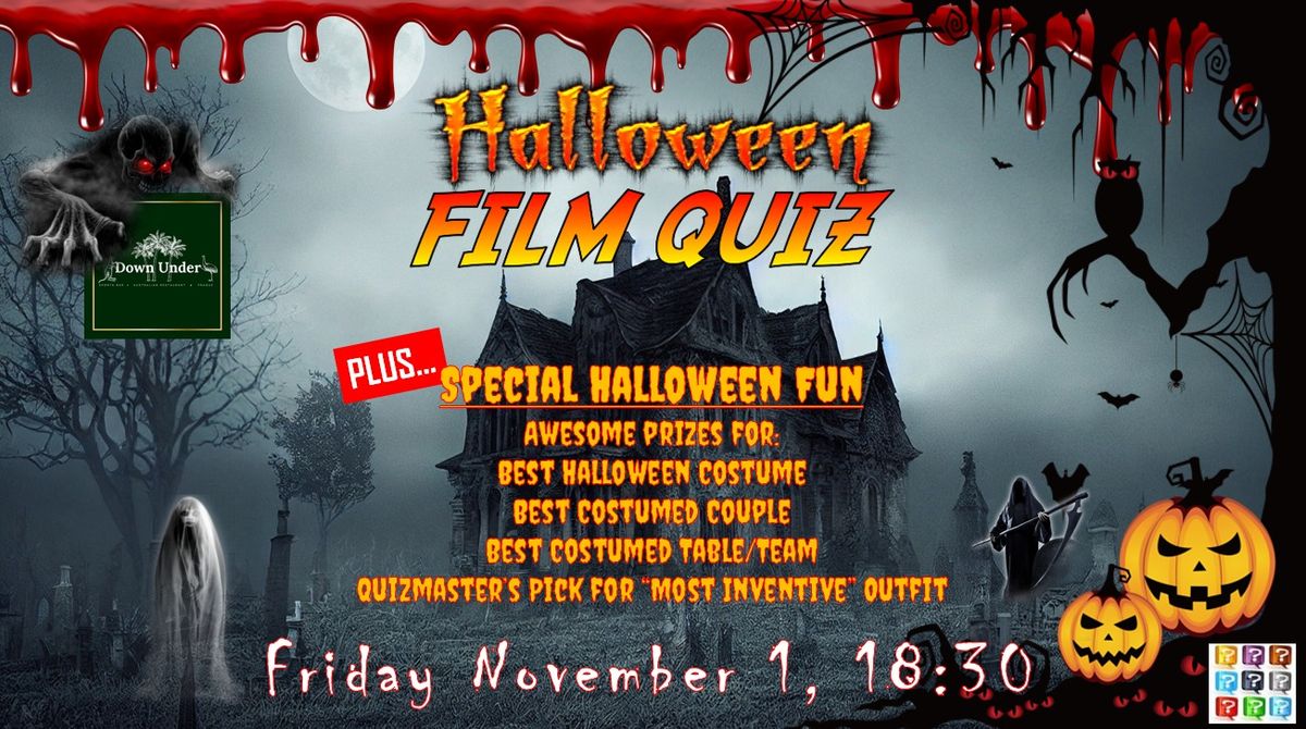 Halloween Film Quiz & Party at The Down Under