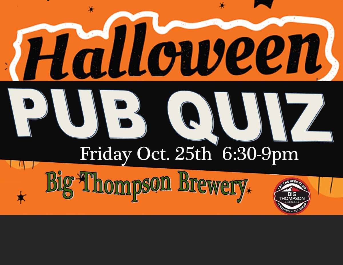 Halloween Pub Quiz & other Scary Topics