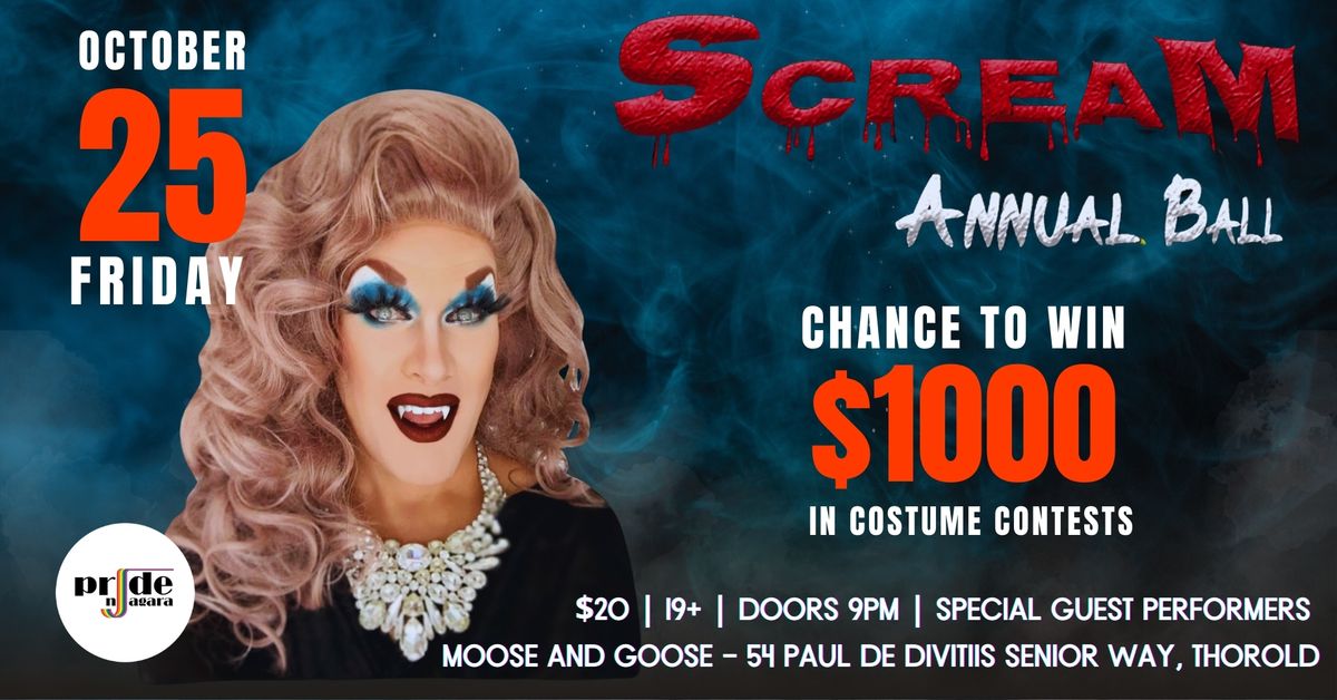 Annual Halloween Scream Ball Friday October 25th! 