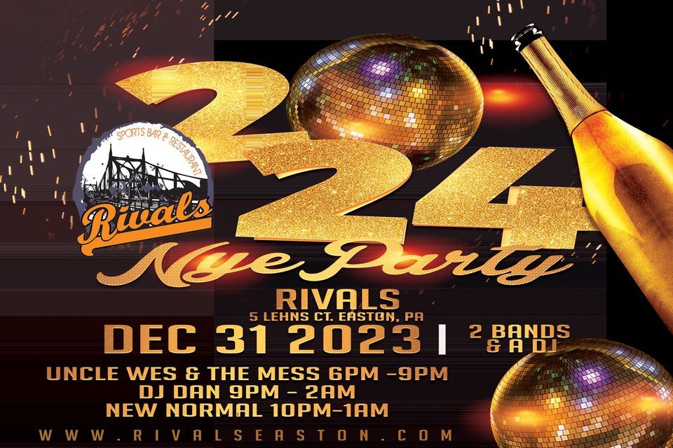 New Years Eve at Rivals Rivals Sports Bar & Restaurant, Easton, PA