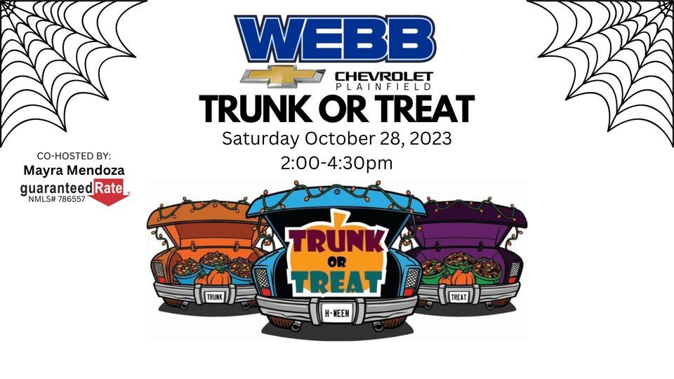 1st Annual Trunk or Treat at Webb Chevy Plainfield Webb Chevy