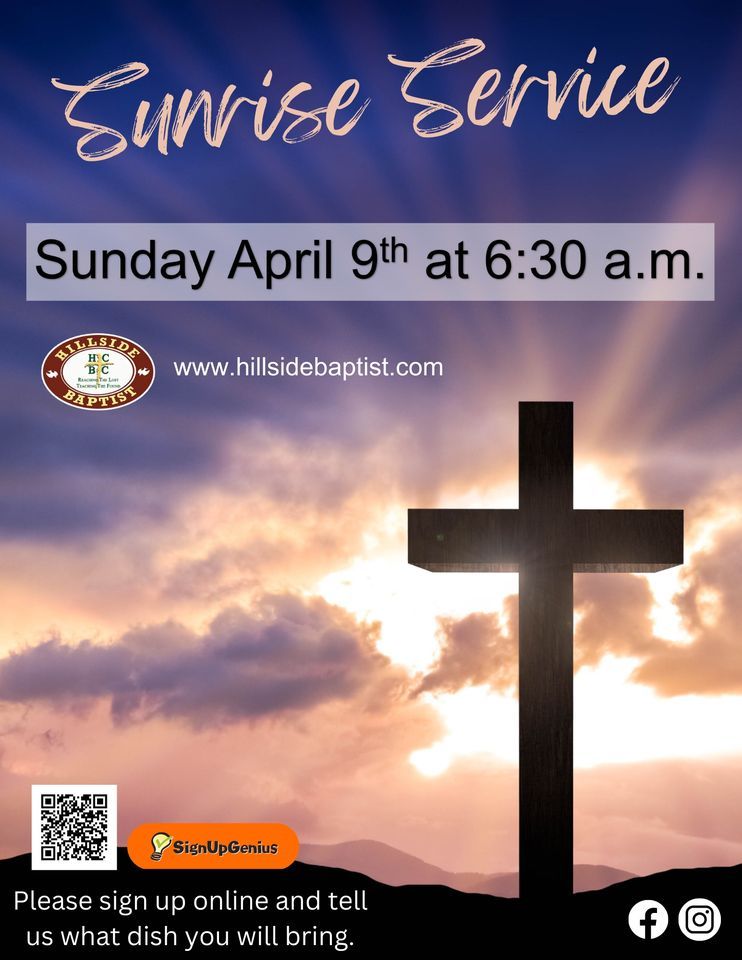 Easter Sunrise Service Hillside Community Baptist Church, Brooksville