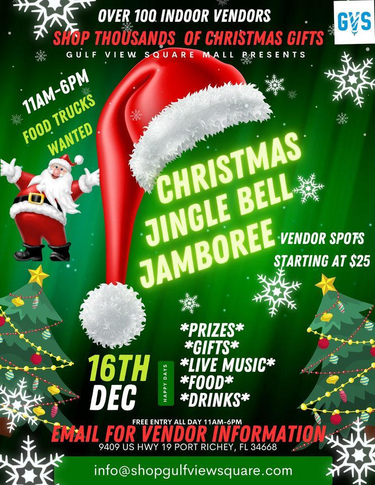 Christmas Jingle Bell Jamboree and Market. Vendors Wanted 9409 US19