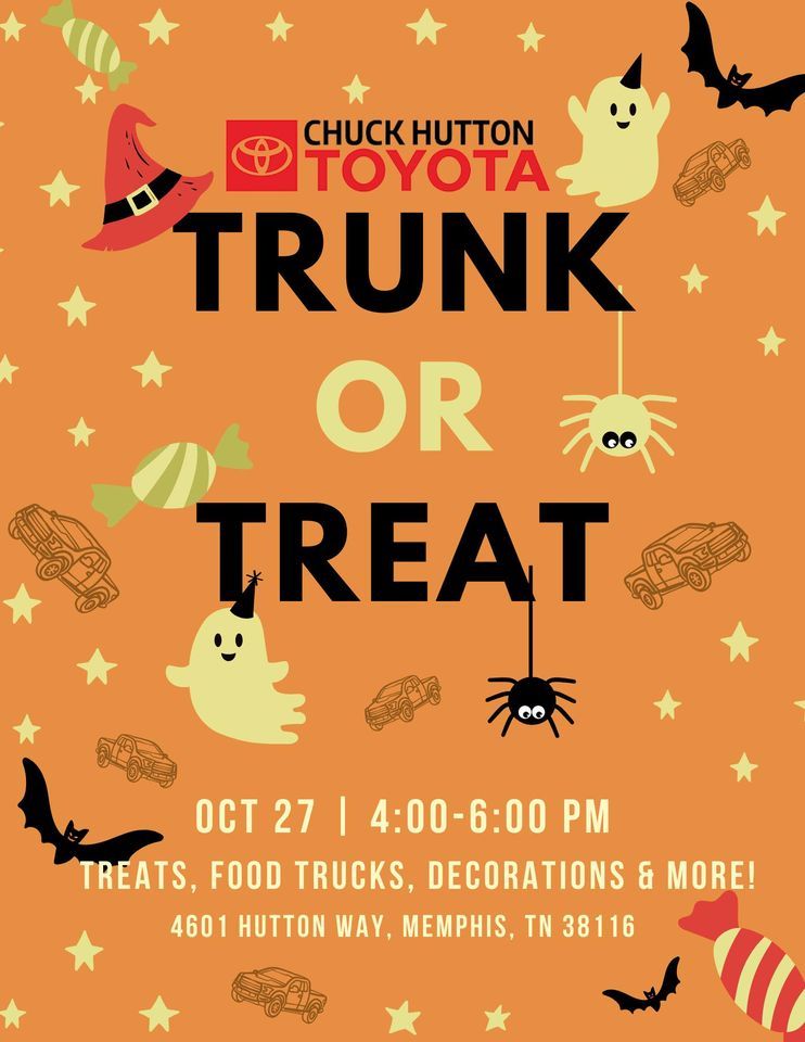 Trunk or Treat! 4601 Hutton Way, Memphis, TN 381166236, United States October 27, 2023