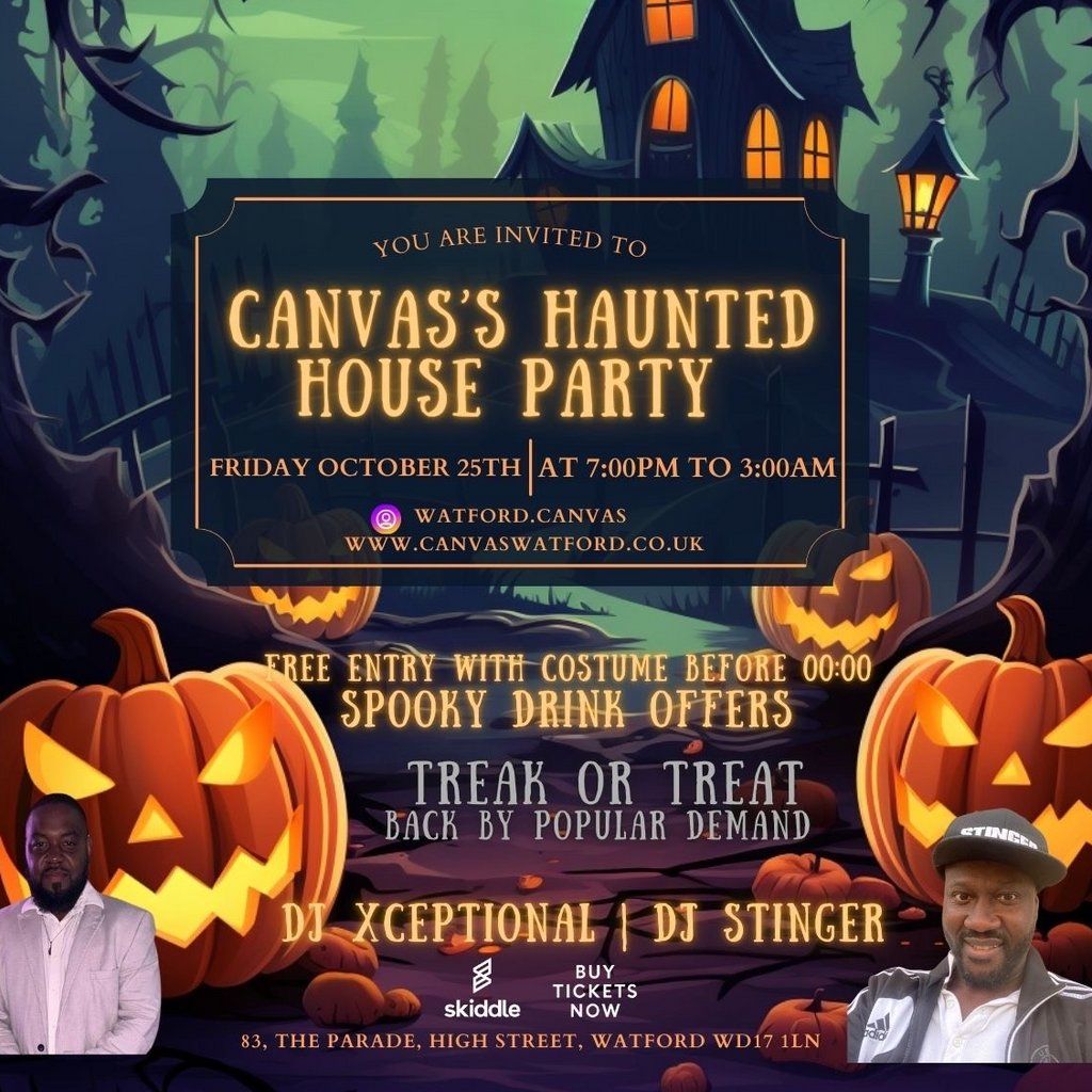 Canvas Haunted House Party