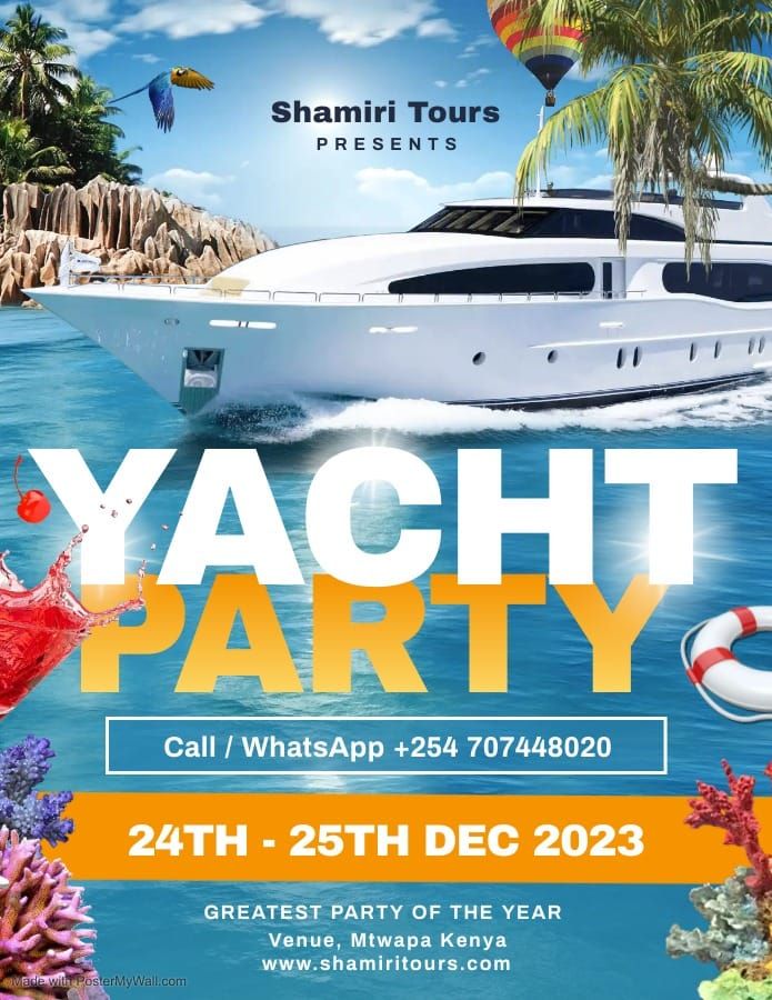 yacht party mombasa