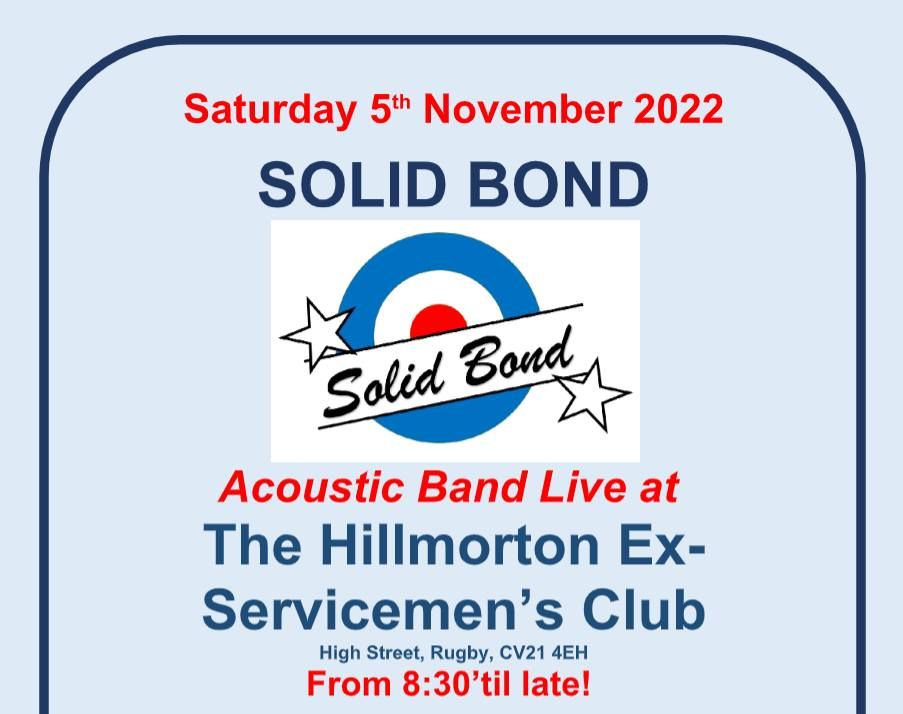 Solid Bond Acoustic Band Hillmorton Ex Service Men S Club Rugby En November 5 22