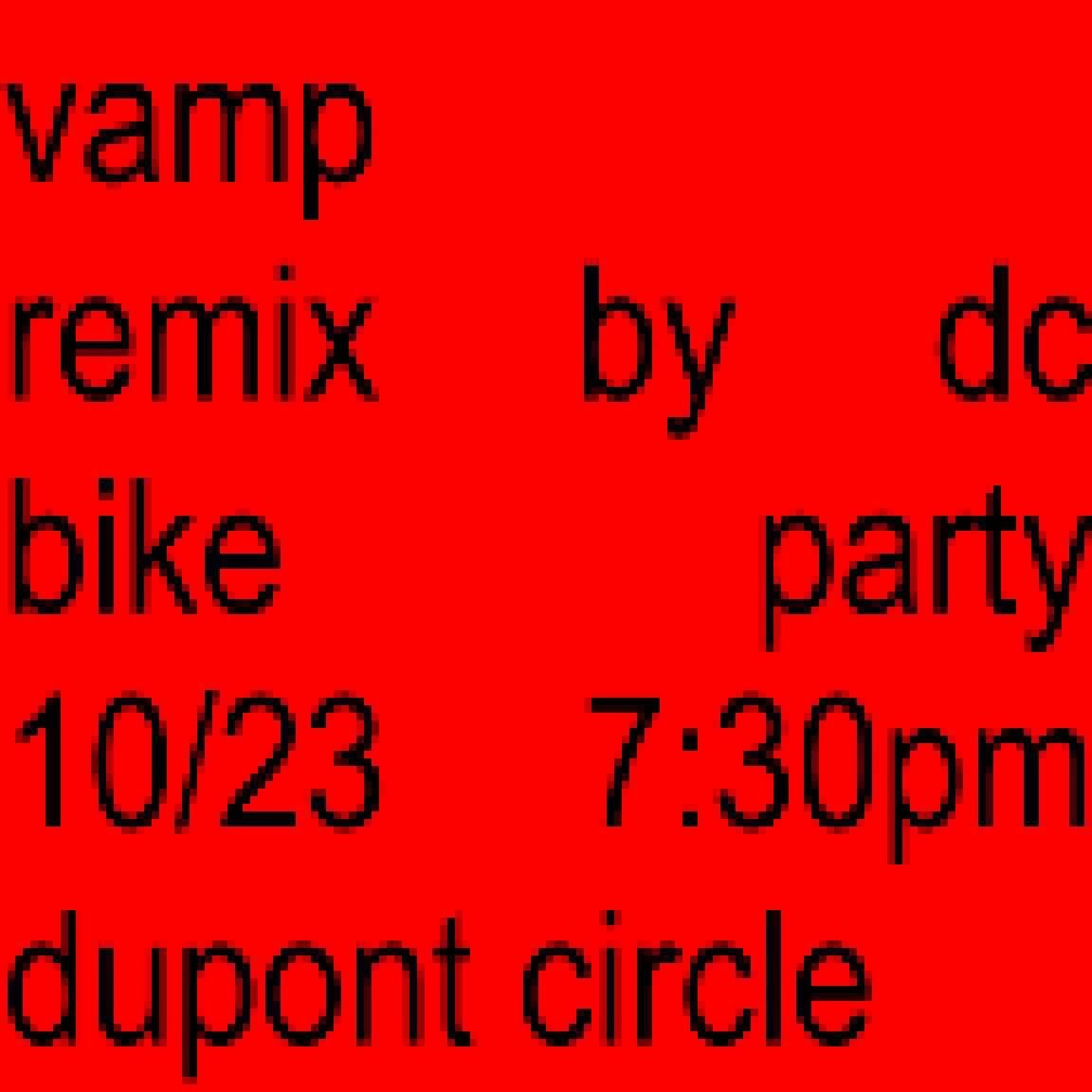 October Bike Party: Halloween Ride: Vampire Edition