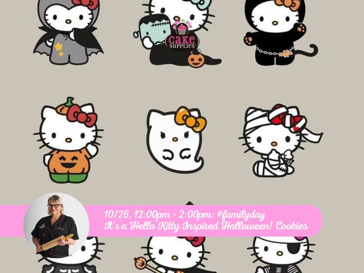 FAMILY DAY - HELLO KITTY (INSPIRED) HALLOWEEN COOKIES 