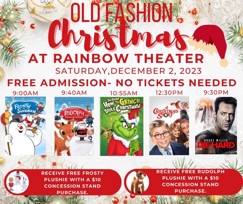 Old Fashion Christmas at Rainbow Theater 410 Paris St, Castroville