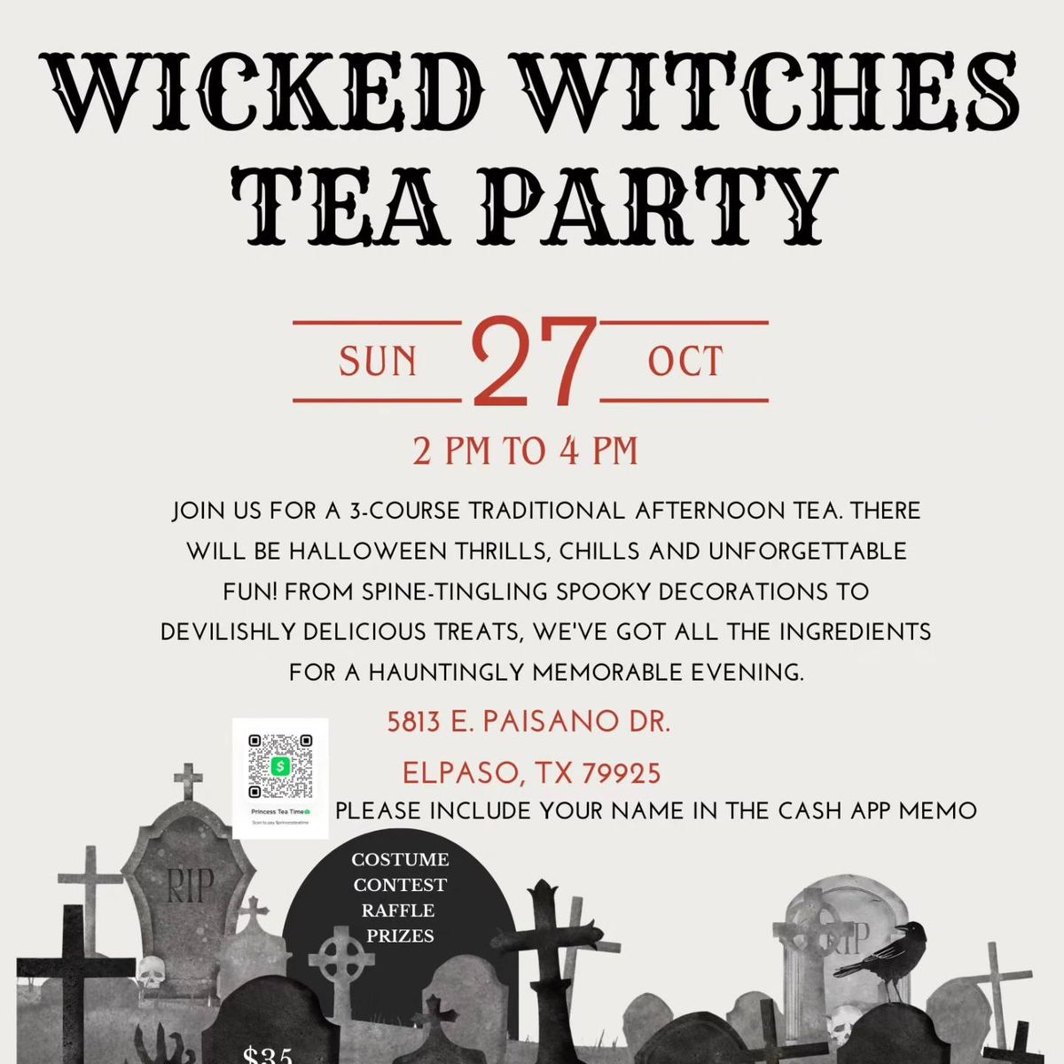 WICKED WITCHES TEA PARTY