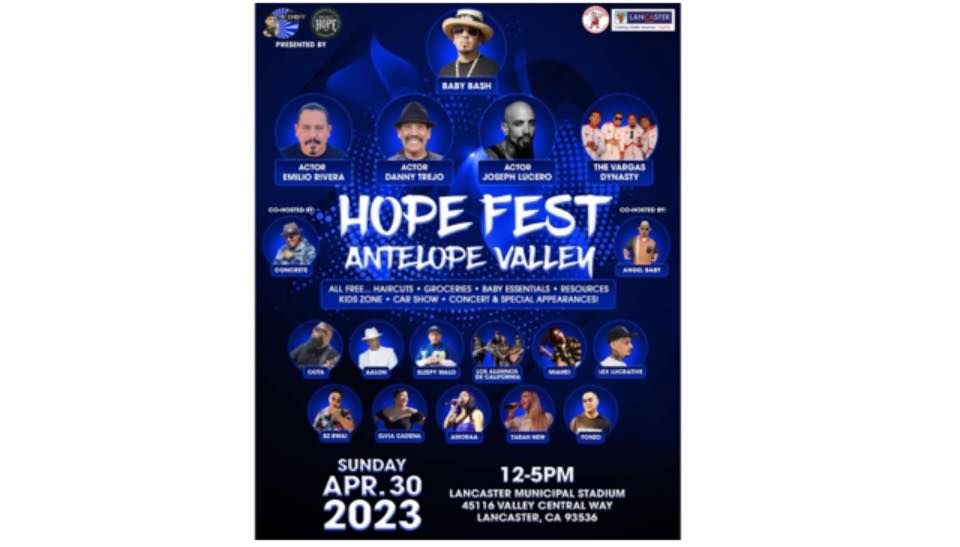 HOPEFEST ANTELOPE VALLEY 2023 Lancaster Jethawks Stadium April 30, 2023