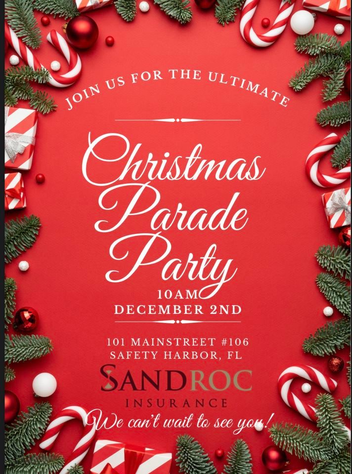 Christmas Parade Party 101 Main Street 106 Safety Harbor, Fl 34695