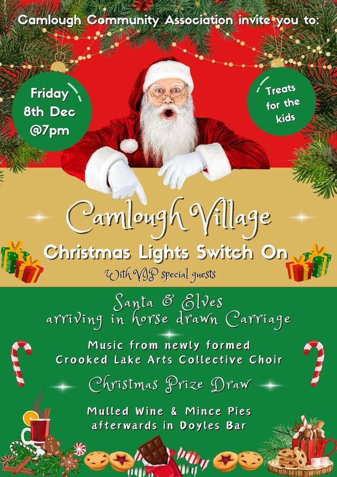 Christmas Lights Switch On Camlough Village, Newry, NI December 8, 2023