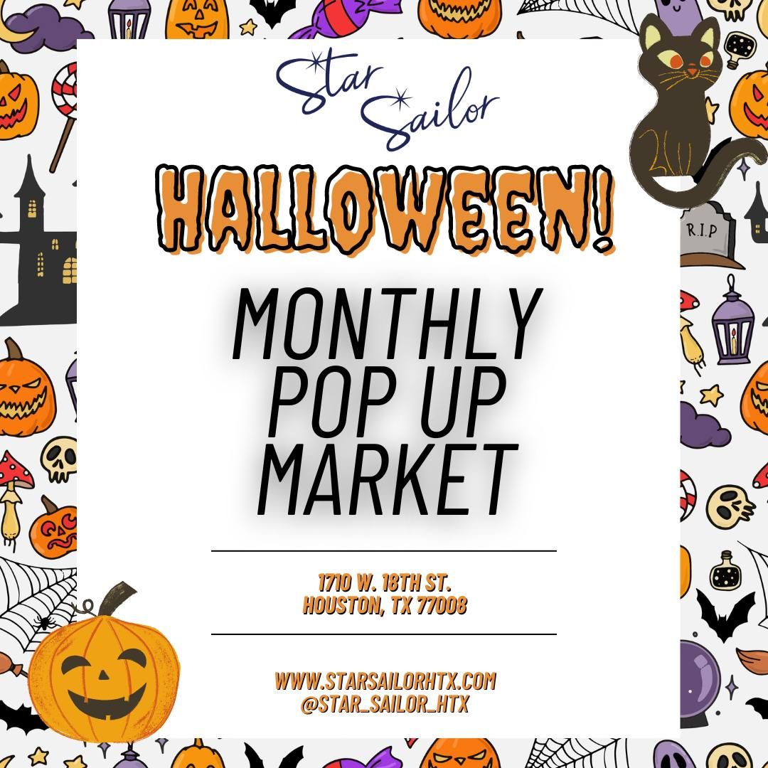 Halloween Pop Up Market at Star Sailor!!