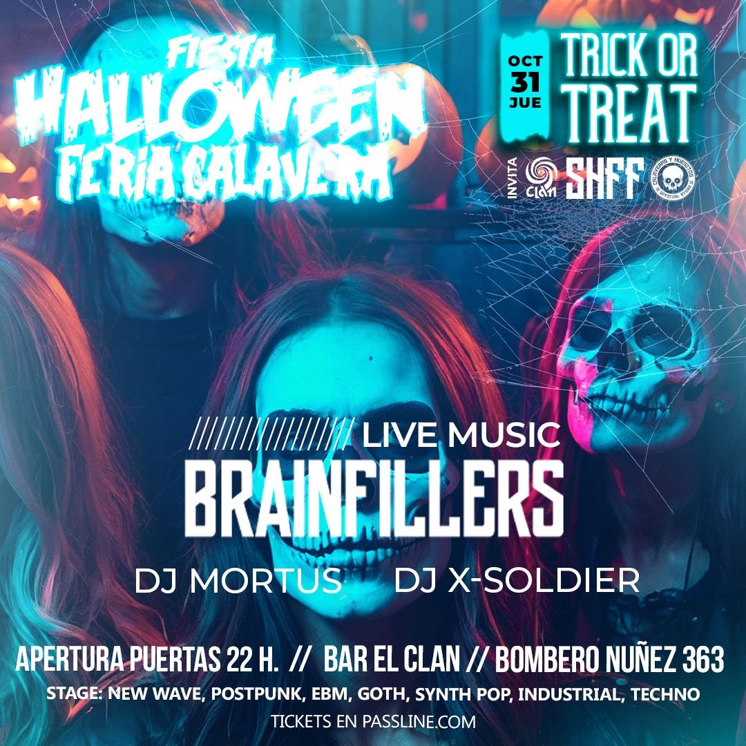 FIESTA DE HALLOWEEN - FERIA CALAVERA - BAR EL CLAN - BOMBERO NU\u00d1EZ #363 RECOLETA - 22:00 A 04:45 HRS