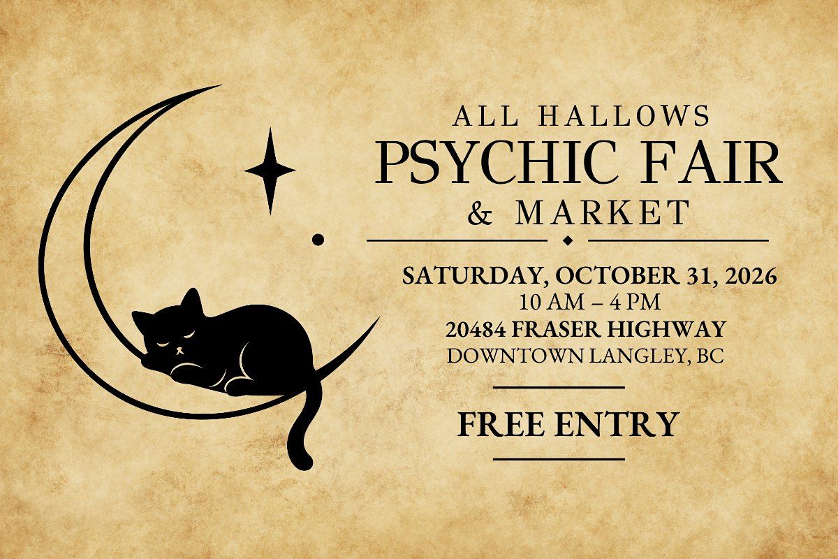 All Hallows Psychic Fair & Market: Halloween Party in Langley | Hunt ...