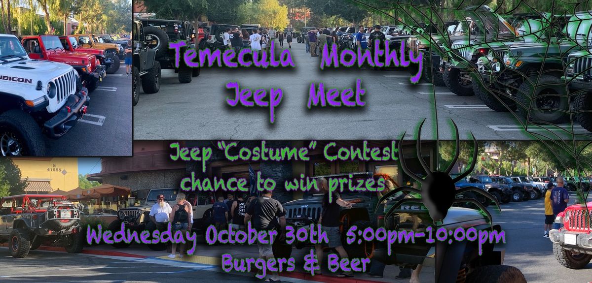 October Monthly Jeep Meet - Trunk or Treat!