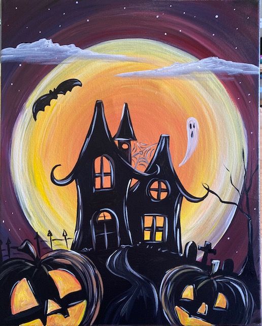 Haunted House: Folsom Paint Class! Painted. Studios Palladio