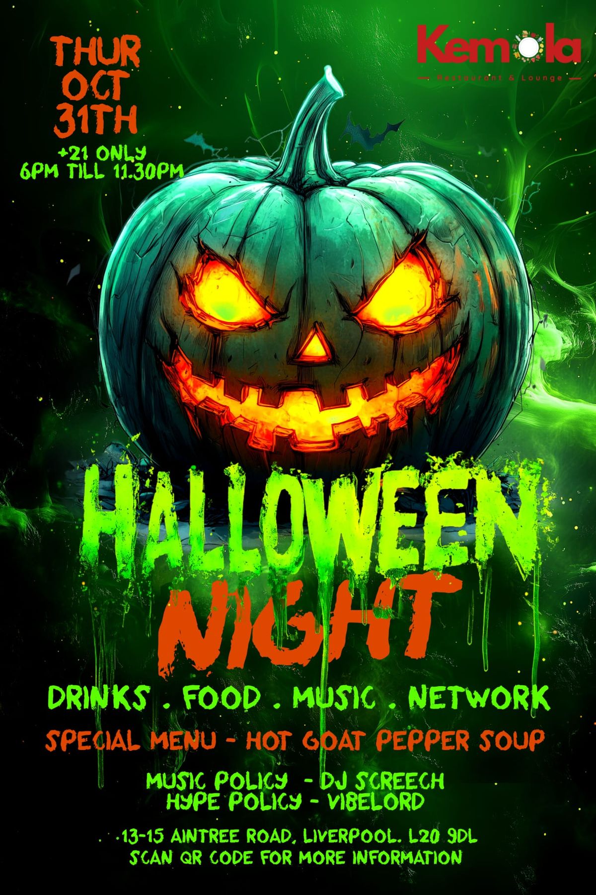 Halloween Night at Kemola Lounge