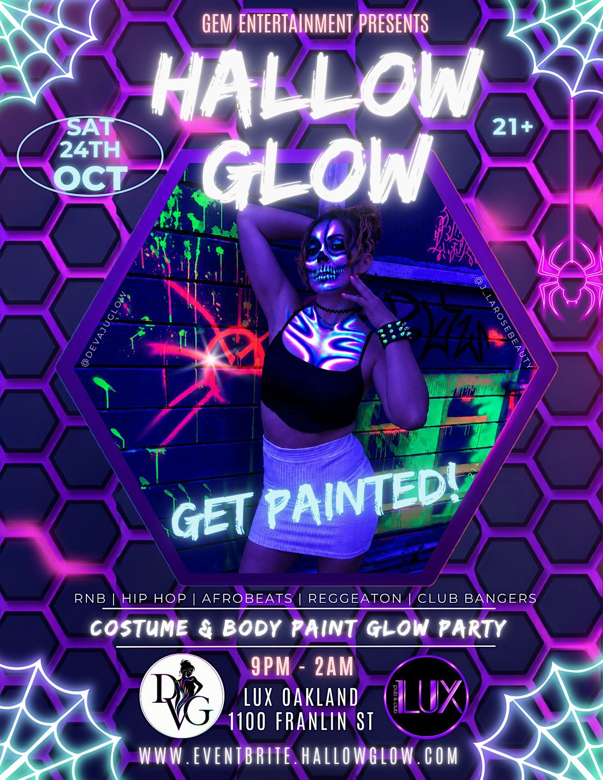 Hallow Glow: Halloween Costume Party in Oakland, Sat Oct 24 | Hunt ...