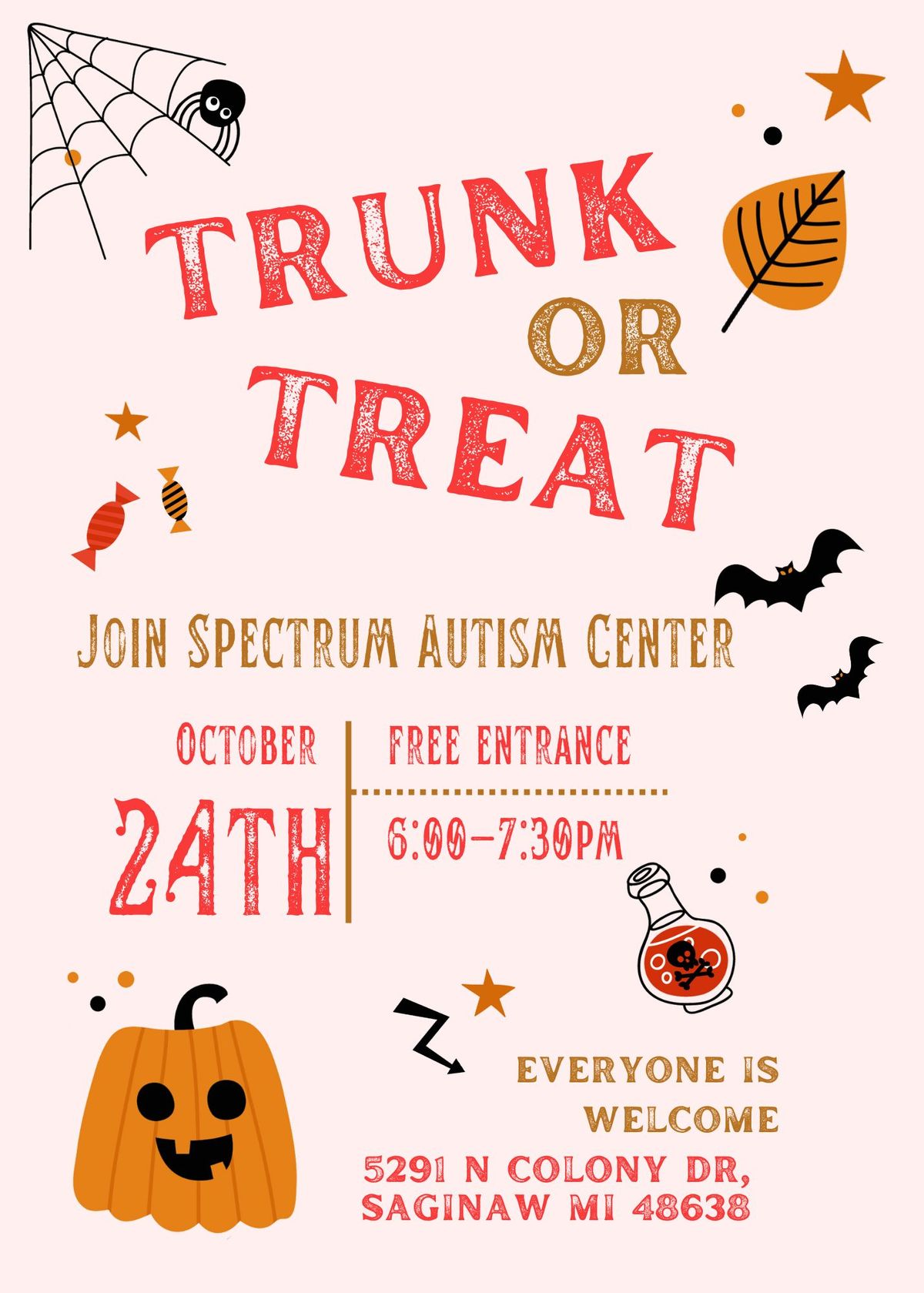 Trunk or Treat Event Hosted by Spectrum Autism Center