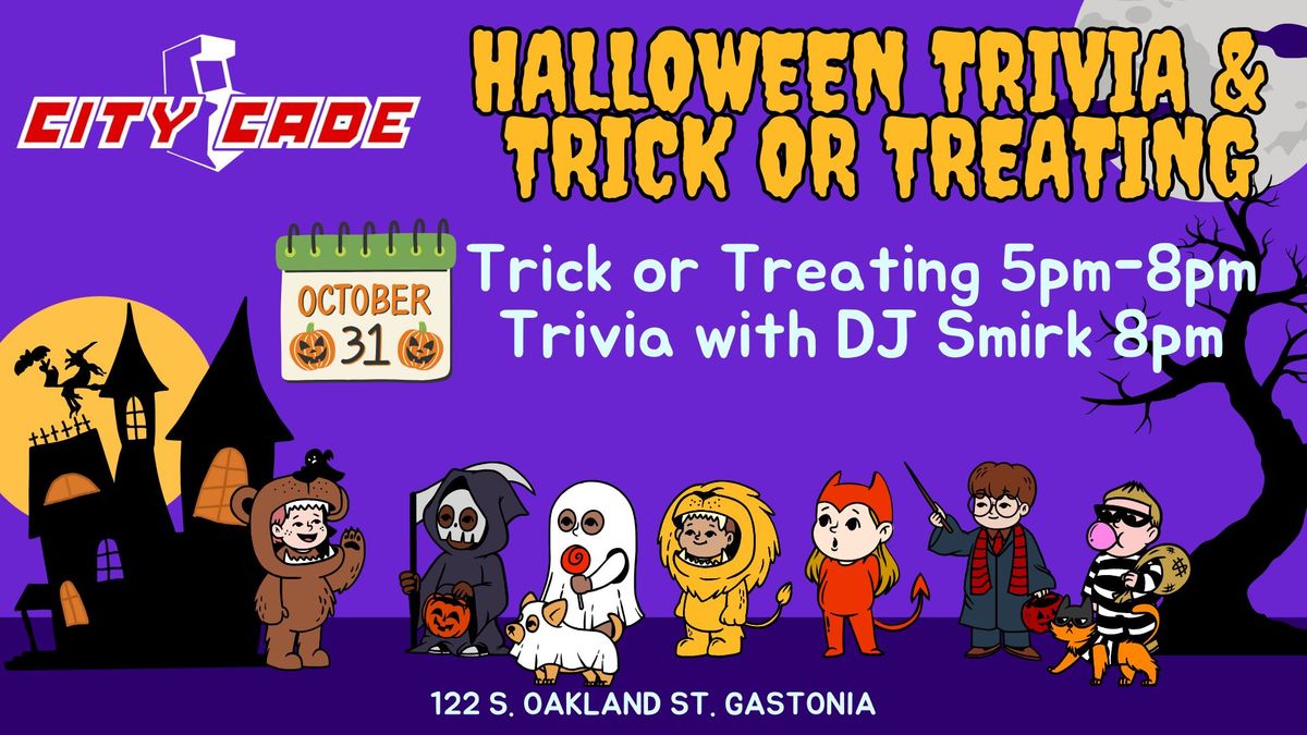 Halloween Trivia & Trick or Treating at CityCade 122 South Oakland