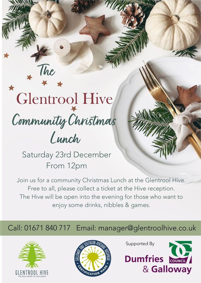 Community Christmas Lunch | Glentrool Hive, Stranraer, SC | December 23 ...