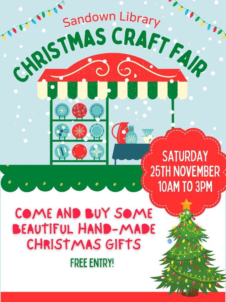 Christmas craft fair Sandown Library, Gosport, EN November 25, 2023