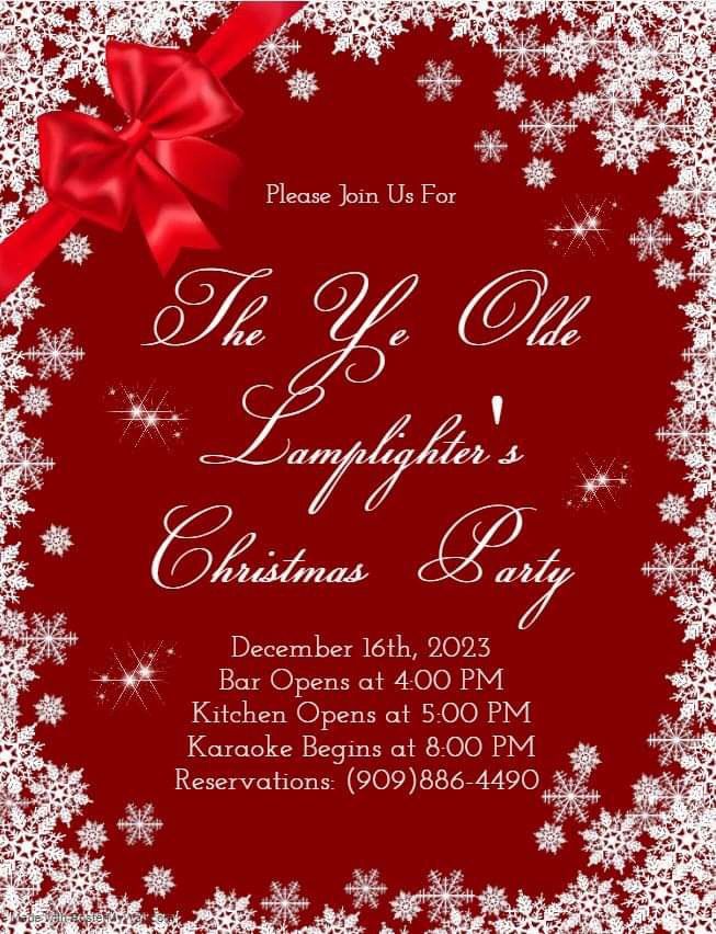 Lamplighter Christmas Party | Ye Olde Lamplighter, San Bernardino, CA ...