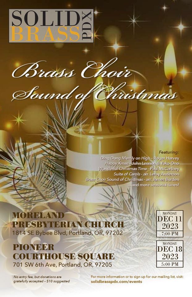 Brass Choir Sound of Christmas 2023 Moreland Presbyterian Church