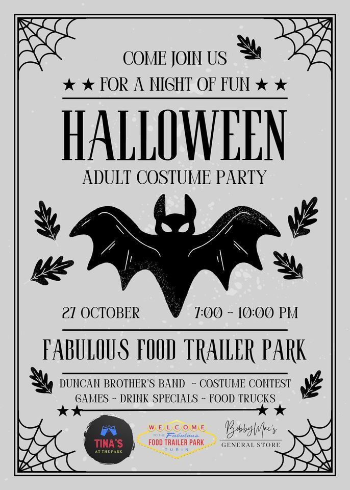 Adult Halloween Costume Party Fabulous Food Trailer Park , Senoia, GA