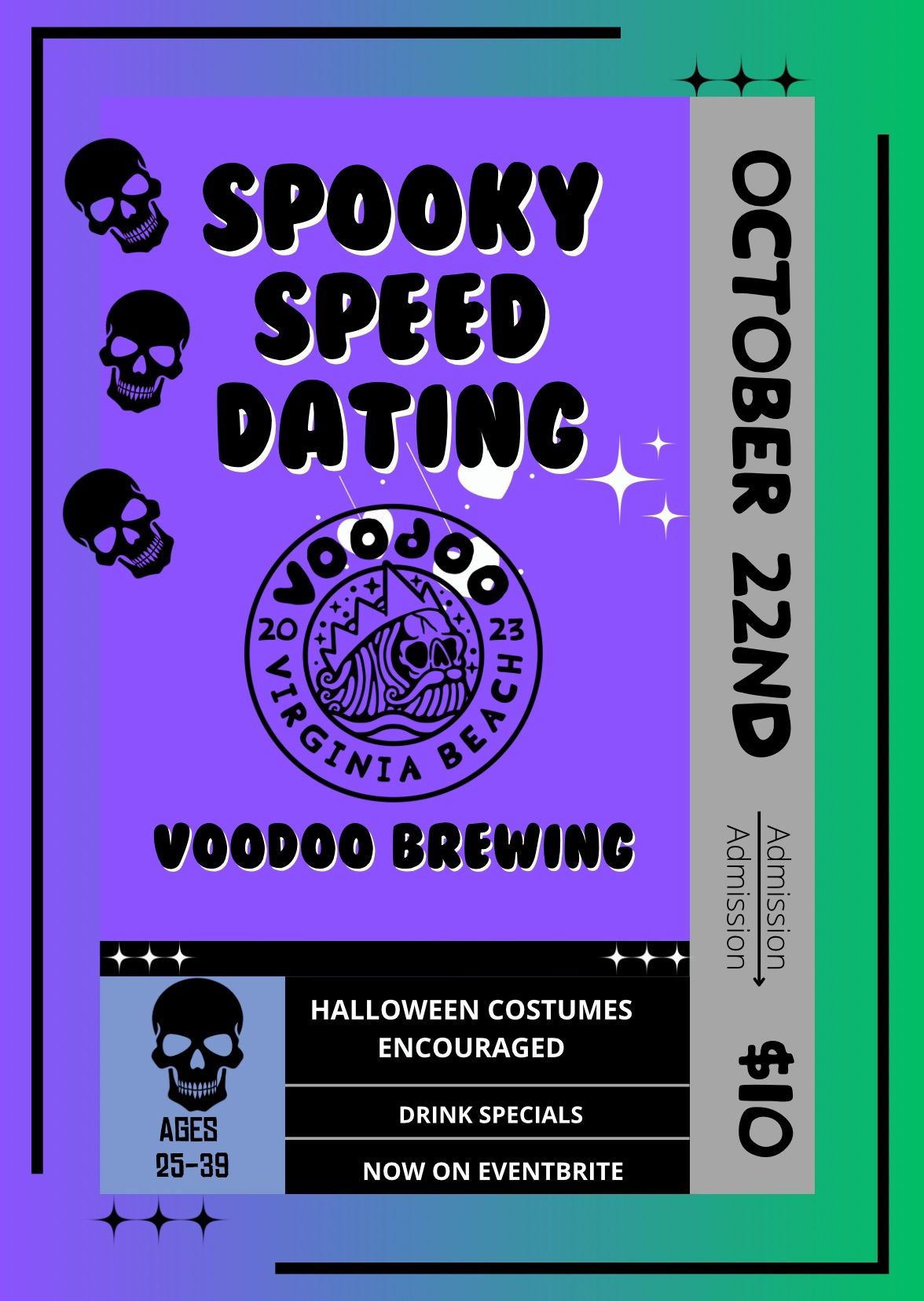 Spooky Speed Dating at Voodoo Brewing